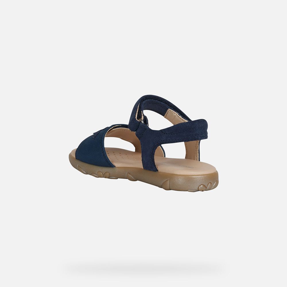 Sandalias Geox Menina Azul Marinho - Haiti - EMXLS5694